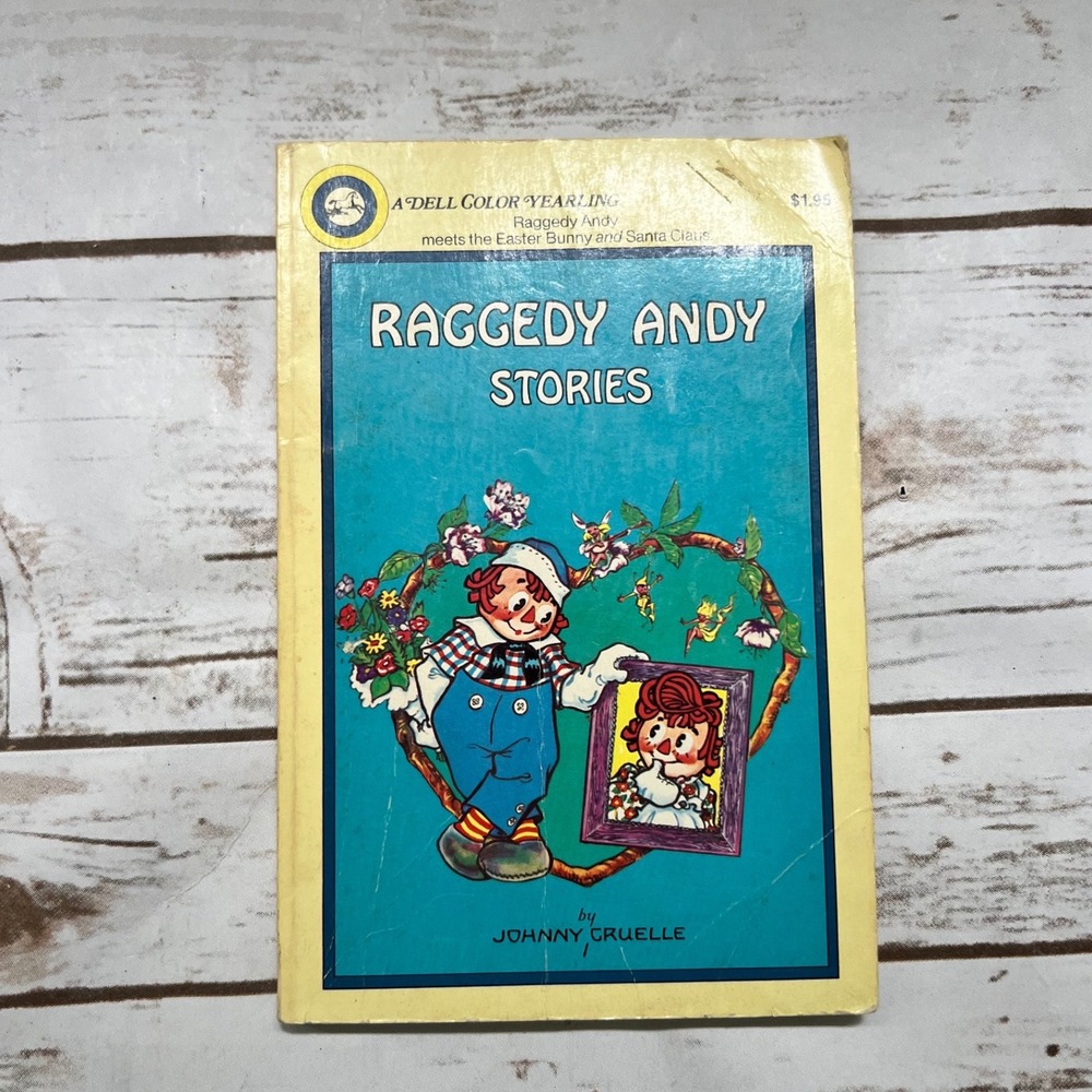 Dell Raggedy Andy Stories Johnny Gruelle Blue Vintage Paperback 1978 7.5x5.25in